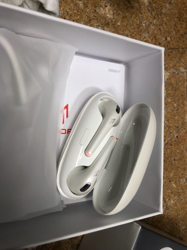 Photo 2 of 1MORE True Wireless Earbuds, Bluetooth Noise Cancelling Headphones, Fast Connection, in-Ear Detection,4 Microphones for Clear Phone Calls, IPX5. white
