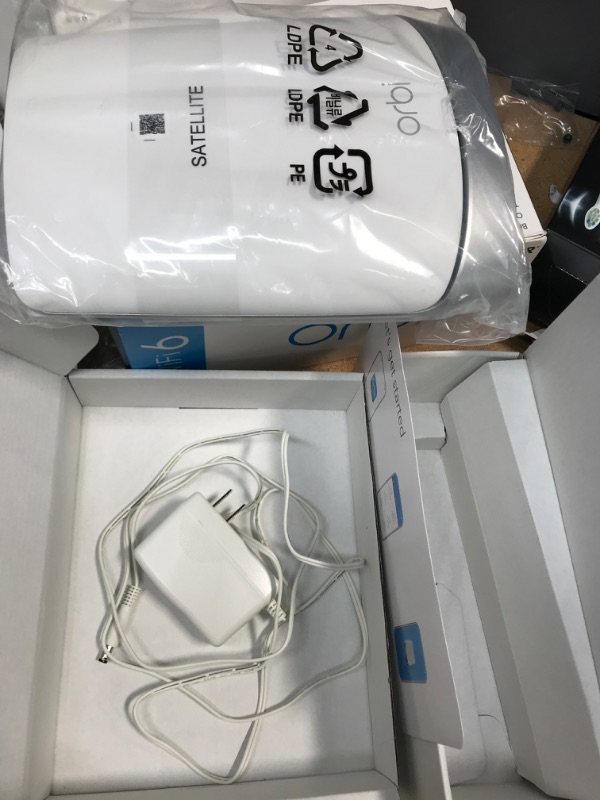 Photo 3 of NETGEAR Orbi Whole Home Tri-band Mesh WiFi 6 Add-on Satellite (RBS750) – Works with Your Orbi WiFi 6 System| Adds up to 2,500 sq. ft. Coverage | AX4200 (Up to 4.2Gbps) AX4200 | Satellite