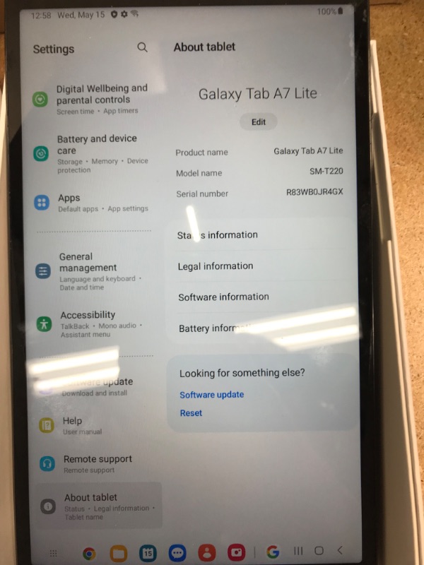 Photo 6 of **USED, FACTORY RESET**
Samsung 8.7" Galaxy Tab A7 Lite 32GB Tablet (Dark Gray)