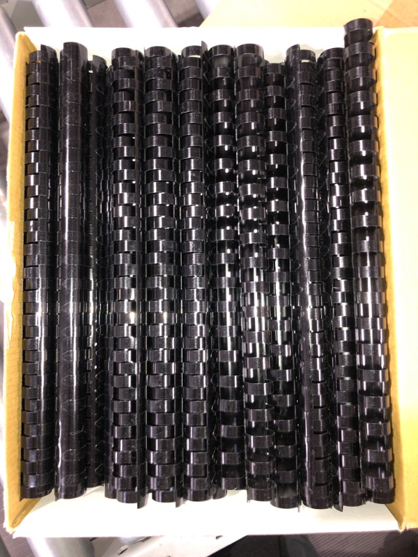 Photo 2 of (READ FULL POST) Mead CombBind Binding Spines/Spirals/Coils/Combs, 5/8", 125 Sheet Capacity, Black, 125 Pack (4000135)