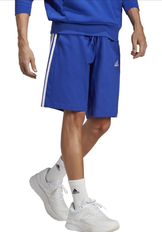 Photo 1 of adidas Men's Essentials Single Jersey 3-Stripes Shorts