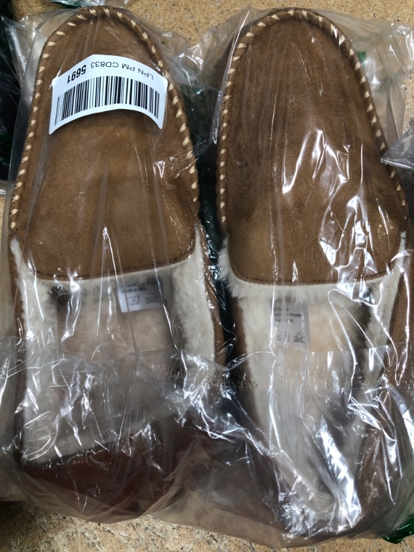 Photo 1 of MENS BROWN SIZE 9 HOUSE SLIPPERS