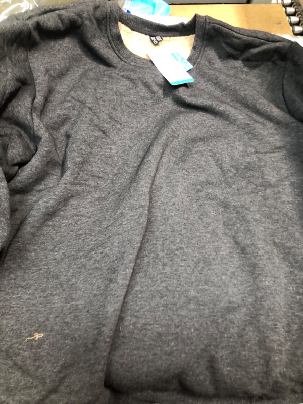 Photo 1 of 2XL MENS GREY FLEECE LINED SWEATER