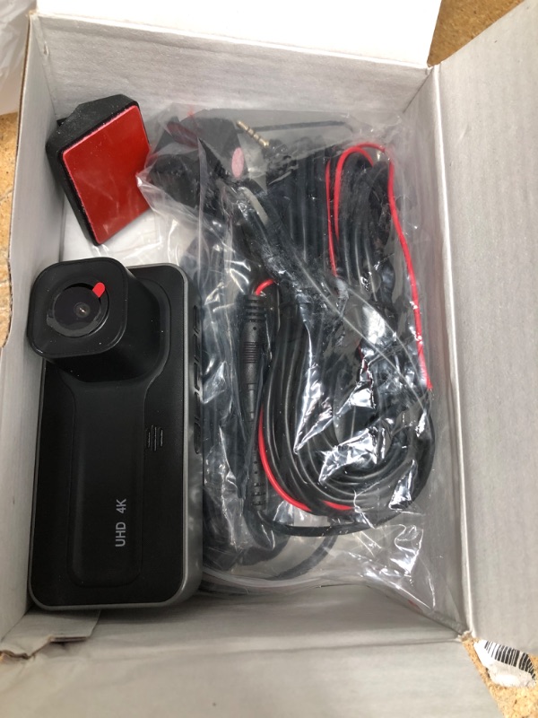 Photo 2 of 3 Channel 4K Dash Cam, Dash Camera for Cars with Free 64GB SD Card, 4K+1080P+1440P Dash Cam Front and Rear Inside, Super Night Vision, Loop Recording, G-Sensor, Motion Detection, 24 Hours Parking Mode
