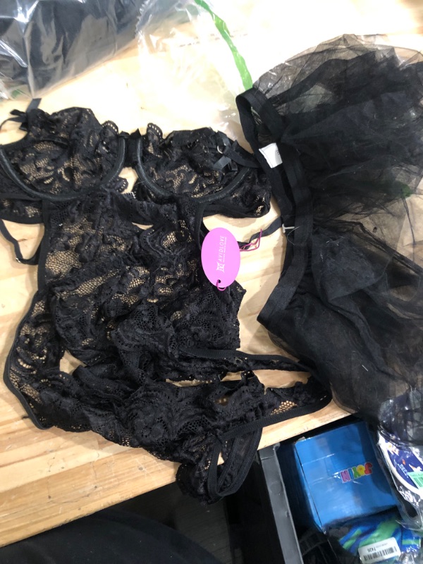 Photo 1 of black lace lingerie medium