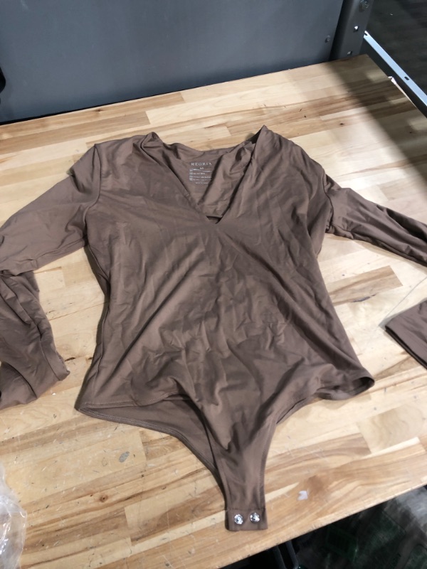 Photo 1 of brown medium longsleeve bodysuit