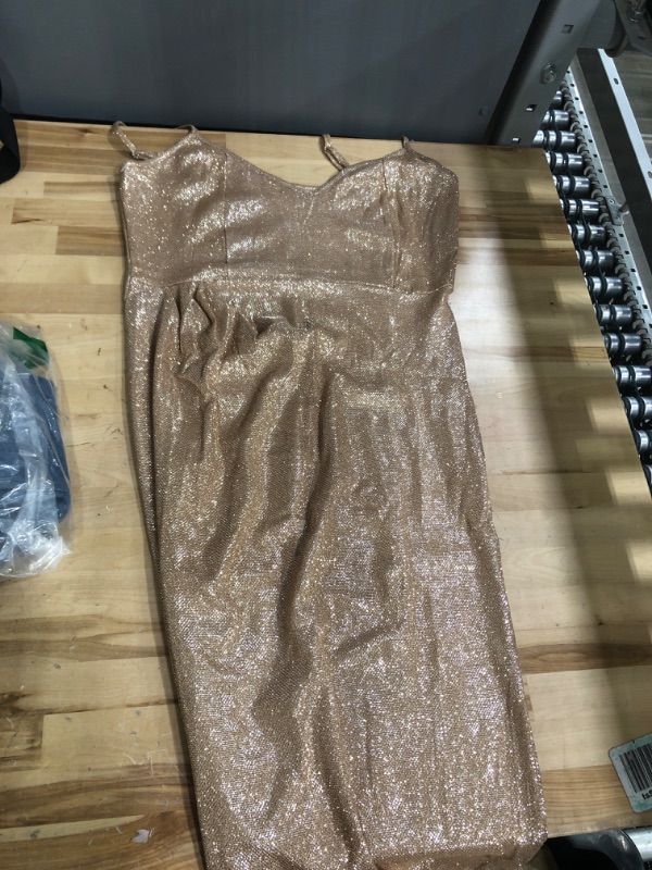 Photo 1 of Champagne sparkle dress size 10