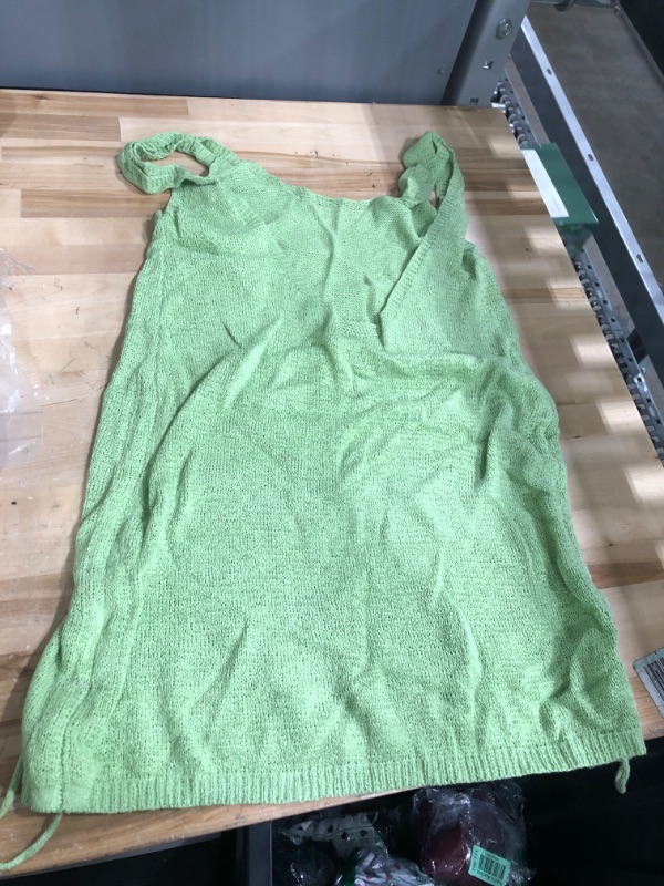 Photo 1 of Green one size knitted tank top
