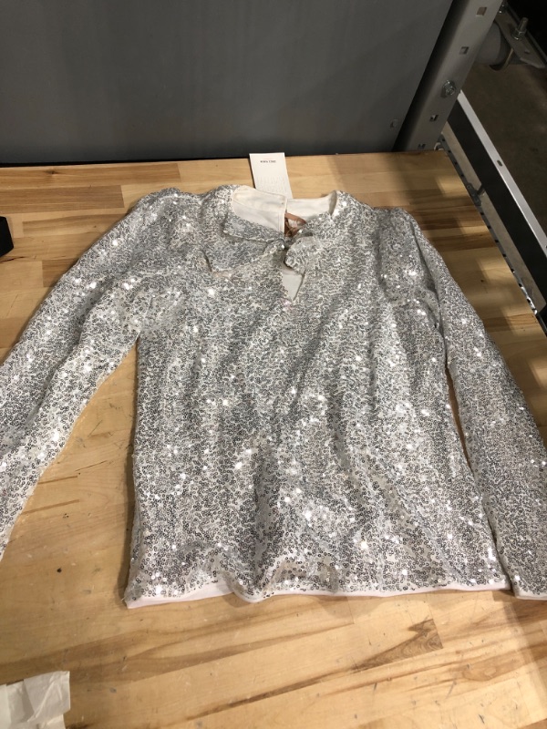 Photo 1 of Girls sequins long sleeve shirt size 10y