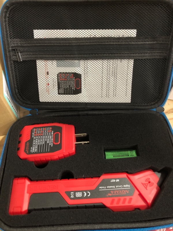 Photo 2 of NOYAFA NF-827 AC Circuit Breaker Finder, Electric Tester with Integrated GFCI Outlet Tester, Circuit Breaker Finder Tool Kit with Tool Bag