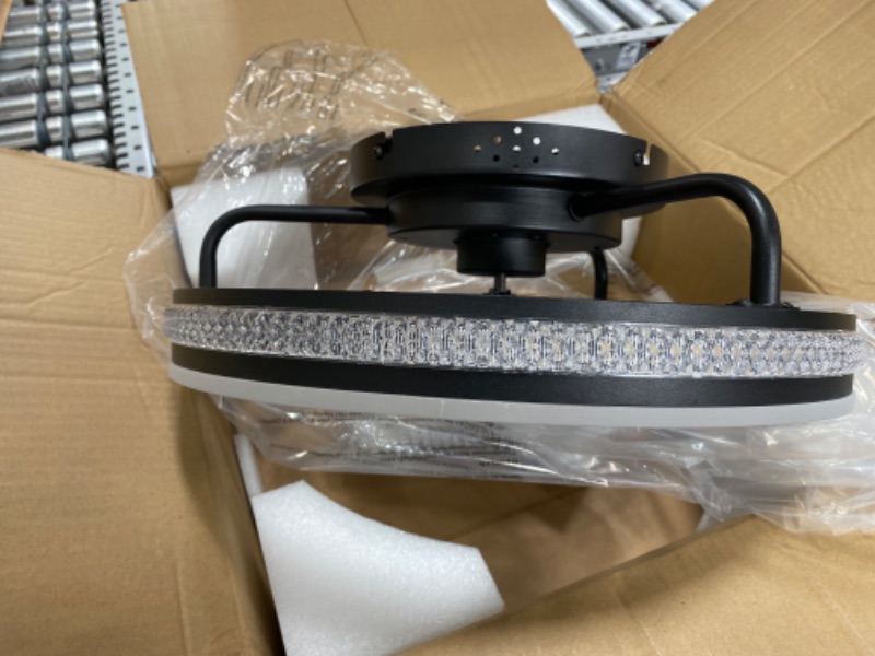 Photo 1 of 200W LED Ceiling Light RGB Lighting APP WIFI bluetooth Music Speaker Lamps Fan 6 Speed Home Living Room Bedroom Remote Control