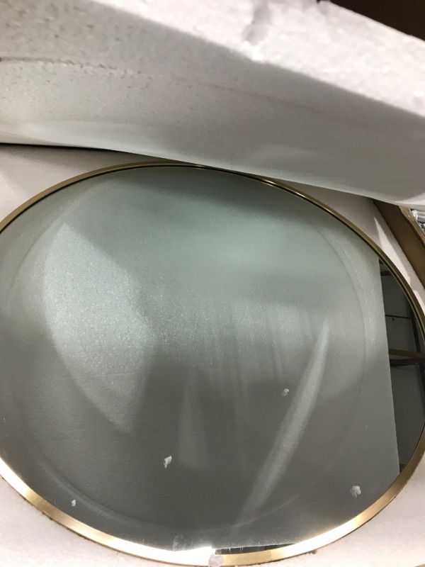 Photo 2 of ***USED***
NeuType Round Mirror 24inch Circle Mirror Metal Framed Wall Mirror Large Vanity Hanging Decorative Mirrors for Wall Bathroom Bedroom Living Room (Gold, 24" x 24") 24in Gold(aluminum Alloy)