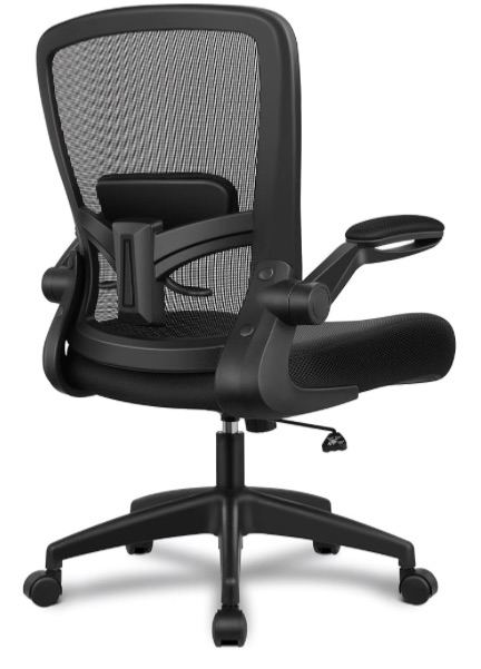 Photo 1 of FelixKing Office Chair, Ergonomic Desk Chair Breathable Mesh Chair with Adjustable High Back Lumbar Support Flip-up Armrests, Executive Rolling Swivel Comfy Task Computer Chair for Home Office