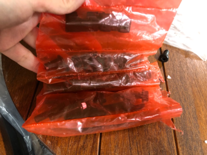 Photo 1 of O&K FURNITURE 24-Inch Backless Swivel Bar Stools Counter Height, Industrial Kitchen Backless Bar Stools, Wood and Metal Bar Stool Chairs Set of 2, Dark Brown