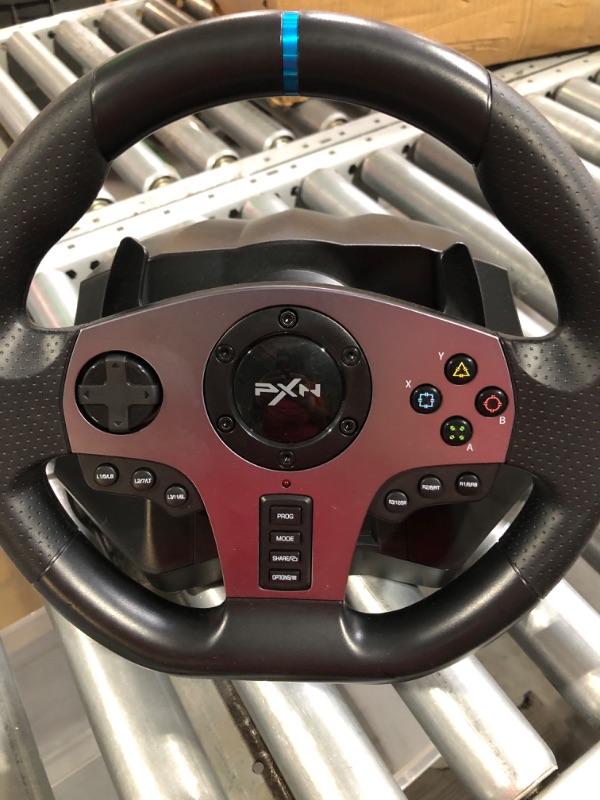 Photo 2 of (used)(see all images) PXN PC Steering Wheel, V9 Universal Usb Car Sim 270/900 Degree Race Steering Wheel 