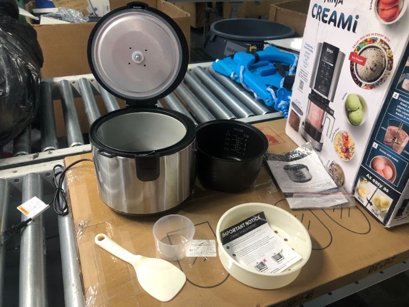 Photo 7 of ***DAMAGED - SEE COMMENTS***
AROMA Digital Rice Cooker, 4-Cup (Uncooked) / 8-Cup (Cooked), Steamer, Grain Cooker, Multicooker, 2 Qt, Stainless Steel Exterior, ARC-914SBD