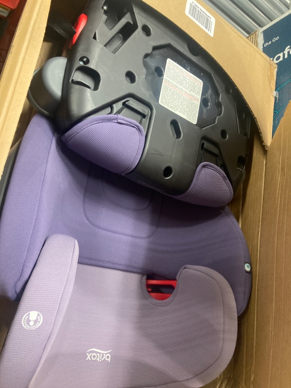 Photo 2 of Britax Highpoint Backless Belt-Positioning Booster Seat, SafeWash Purple Ombre