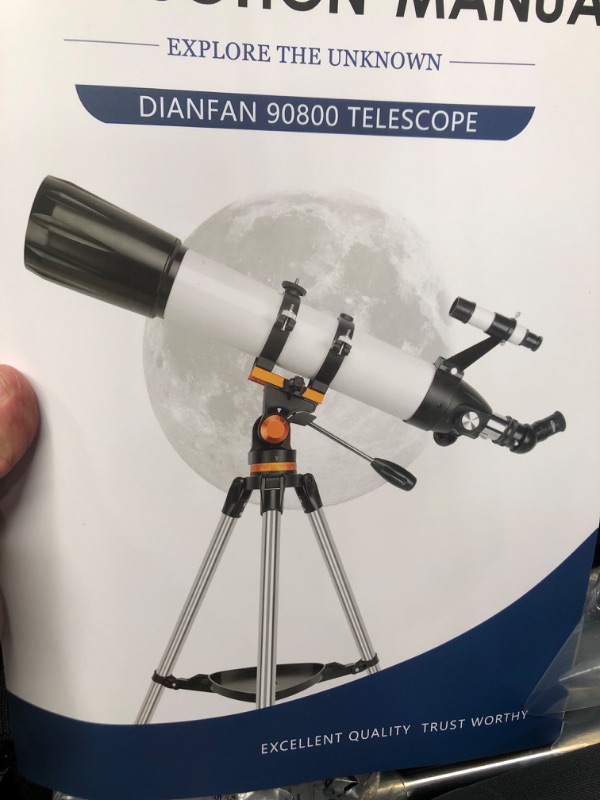 Photo 3 of Dianfan Telescope,80mm Aperture 600mm Telescopes for Adults Astronomy,Fully Mult-Coated High Powered Refracting Telescope for Kids Beginners,Professional Telescopes with Tripod,Phone Adapter and Bag Telescope 80600