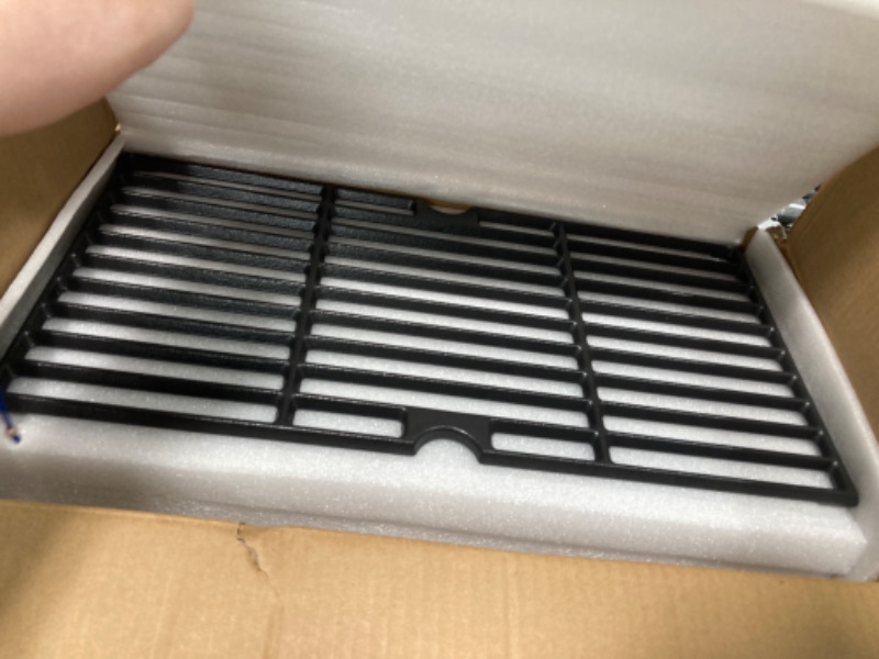 Photo 1 of 16 15/16 Inch Cast Iron Cooking Grates for Charbroil Advantage 463343015, 463344015, 463344116, G421-0008-W1 Advantage 3 Burner Gas 2 Coal Parts 463340516, Tru Infrared 463336016 Replacement Parts