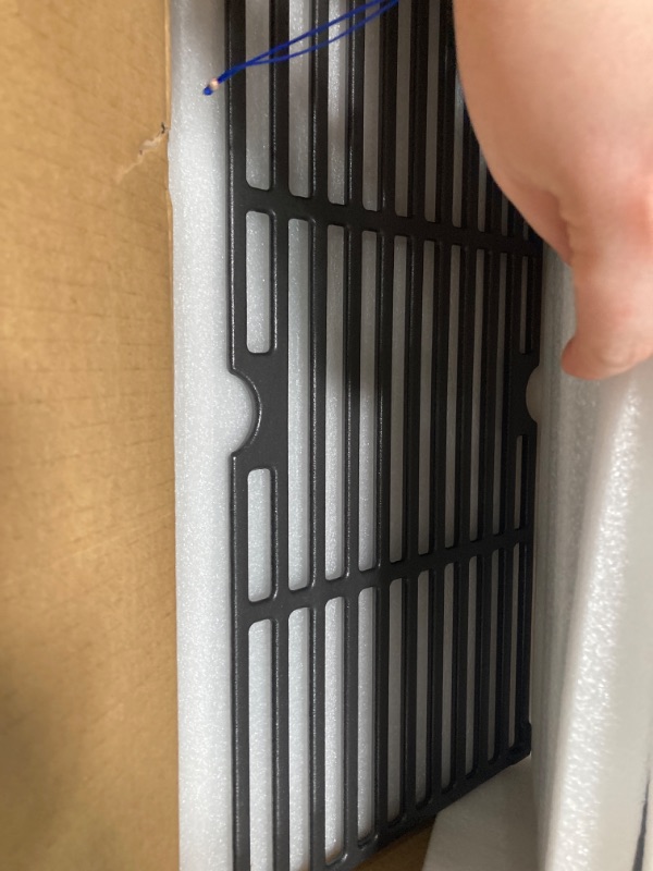 Photo 2 of 16 15/16 Inch Cast Iron Cooking Grates for Charbroil Advantage 463343015, 463344015, 463344116, G421-0008-W1 Advantage 3 Burner Gas 2 Coal Parts 463340516, Tru Infrared 463336016 Replacement Parts