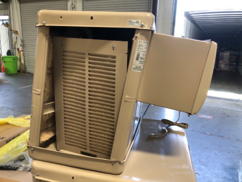 Photo 2 of **MIGHT NEED PROFESSIONAL REPAIR**  Champion Cooler 3300 CFM 2-Speed Window Evaporative Cooler for 900 sq. ft. (with Motor and Remote Control)