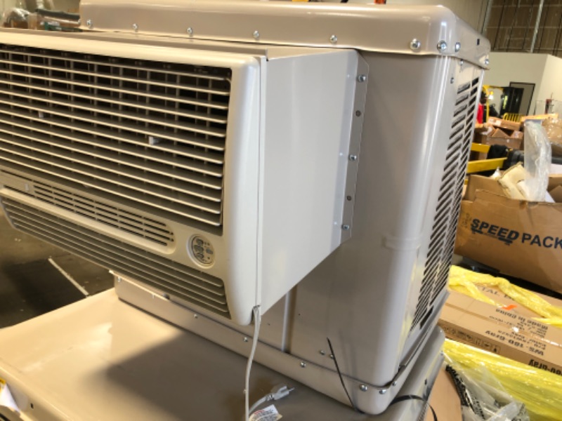 Photo 3 of **MIGHT NEED PROFESSIONAL REPAIR**  Champion Cooler 3300 CFM 2-Speed Window Evaporative Cooler for 900 sq. ft. (with Motor and Remote Control)