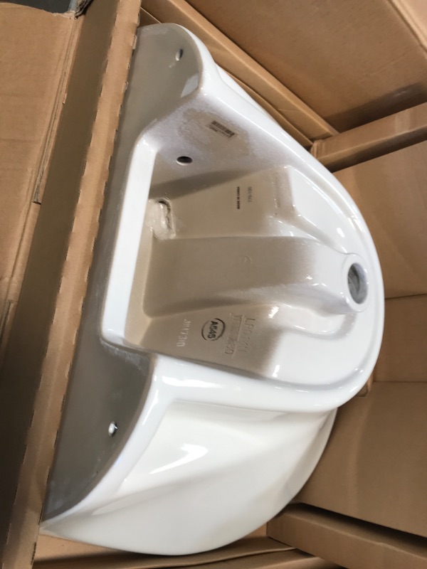 Photo 2 of *NEW* Shelburne 20 in. Pedestal Sink Basin in White Bathroom Home Sink