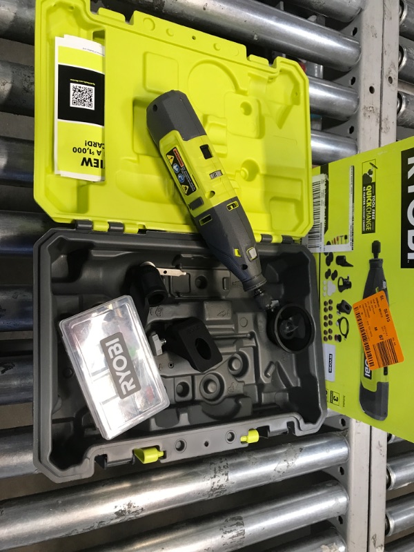 Photo 1 of * TESTED *MISSING PARTS* RYOBI 12V Cordless Rotary Tool Kit