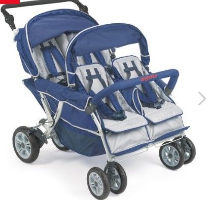 Photo 1 of Angeles® SureStop™ Folding Commercial Bye-Bye® Stroller - 4 Passenger