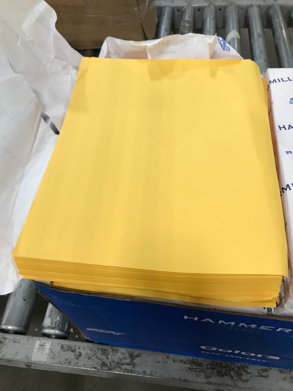 Photo 2 of Hammermill Colored Paper, 24 lb Goldenrod Printer Paper, 8.5 x 11-1 Ream (500 Sheets) - Made in the USA, Pastel Paper, 104349R Goldenrod 1 Ream | 500 Sheets 