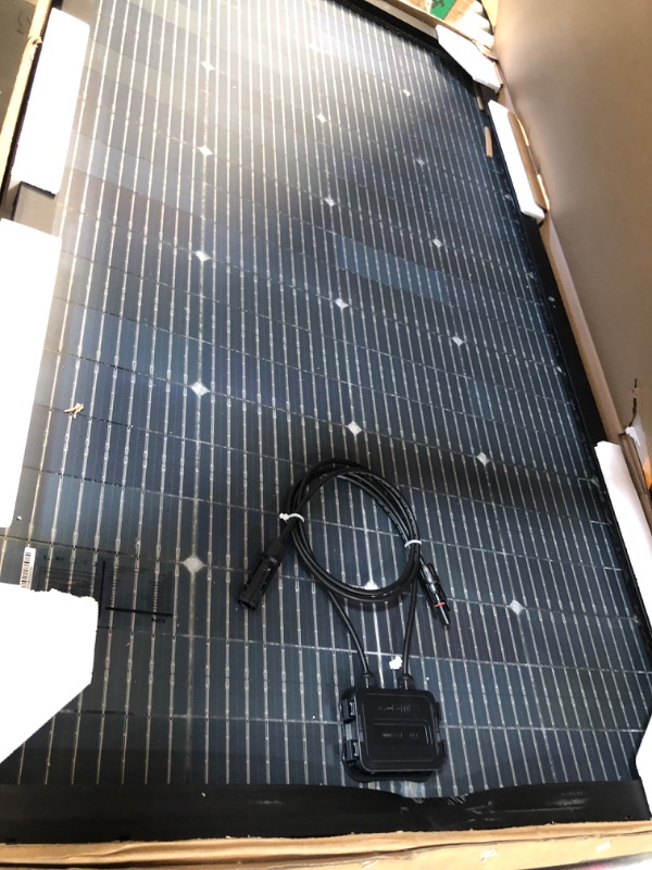 Photo 7 of **SEE NOTES**200 Watt 12 Volt Solar Panel 2 Pack of 100 Watt 9BB Monocrystalline Solar Module Solar Panels with Half Cut Cells for RV Home Boat and Other Off Grid System