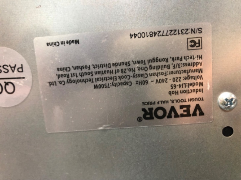 Photo 2 of **SEE NOTES**VEVOR Built-in Induction Electric Stove Top 30 Inch,4 Burners Electric Cooktop,9 Power Levels & Sensor Touch Control,Easy to Clean Ceramic Glass Surface,Child Safety Lock,240V 30 Inch/4 Burner