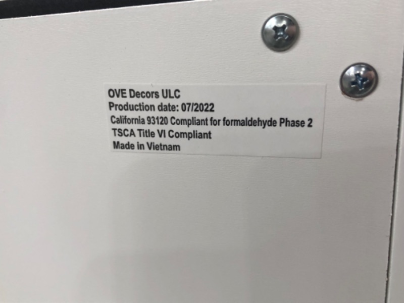 Photo 3 of **DAMAGE, SEE NOTES**allen + roth Ronald 48-in White Undermount Double Sink Bathroom Vanity with White Engineered Stone Top
