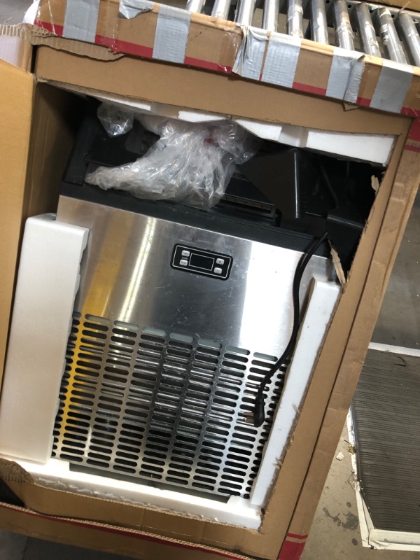 Photo 4 of Electactic Ice Maker, Commercial Ice Machine,265Lbs/Day, Stainless Steel Ice Machine with 48 Lbs Capacity, Ideal for Restaurant, Bars, Home and Offices, Includes Scoop 265LBS/CUBE ICE