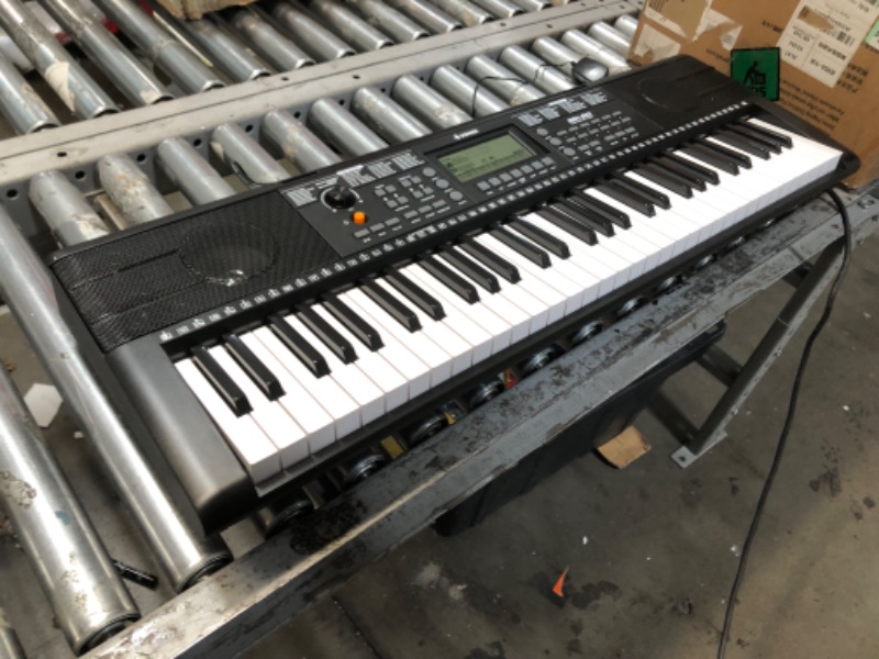 Photo 2 of **SEE NOTES**Donner Keyboard Piano, 61 Key Piano Keyboard for Beginner/Professional, Electric Piano with Piano Stand, Stool, Microphone & Piano App, Supports MP3/USB MIDI/Microphone/Insertion of the pedal DEK610+Mic+Stand+Stool