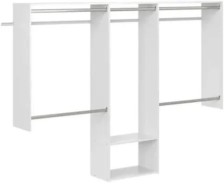 Photo 1 of Deluxe 60 in. W - 96 in. W White Wood Closet System
