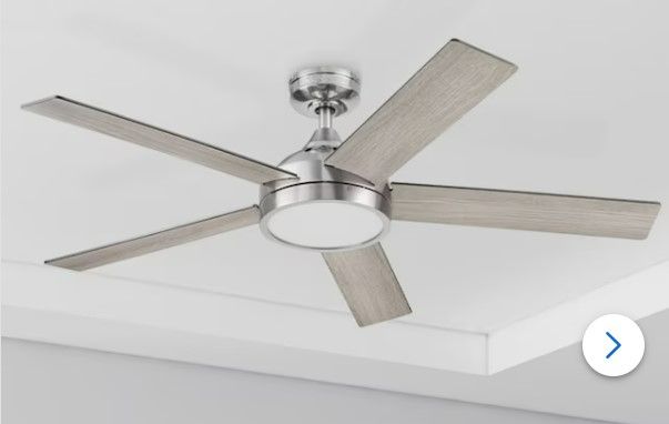 Photo 1 of (NON-REFUNDABLE) Harbor Breeze Camden 52-in Brushed  Indoor Ceiling Fan with Light and Remote (5-Blade)
