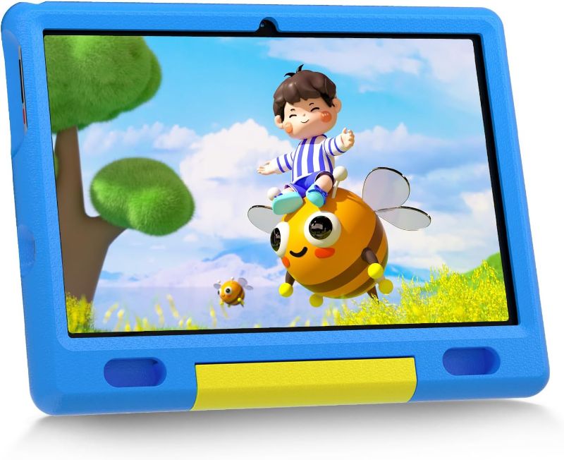 Photo 1 of FYMLCPFY Kids Tablet 10 inch Android 13 Tablet for Kids 3-7, 6(2+4) GB 64GB, Parent Controls, Kidoz Pre-Installed 5000mAh, 5+8MP Dual Camera with Shockproof Case (Blue)
