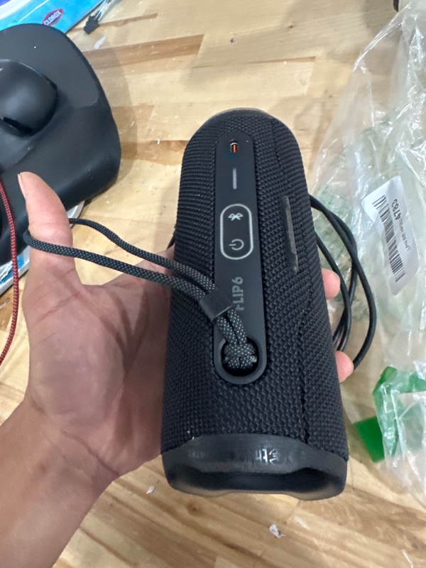 Photo 1 of JBL Flip 6 - Portable Bluetooth Speaker, powerful sound and deep bass, IPX7 waterproof, 12 hours of playtime, JBL PartyBoost for multiple speaker pairing for home, outdoor and travel (Black)
