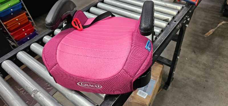 Photo 2 of Diono Solana 2 XL 2022, Dual Latch Connectors, Lightweight Backless Belt-Positioning Booster Car Seat, 8 Years 1 Booster Seat, Pink NEW! LATCH Connect Single Pink