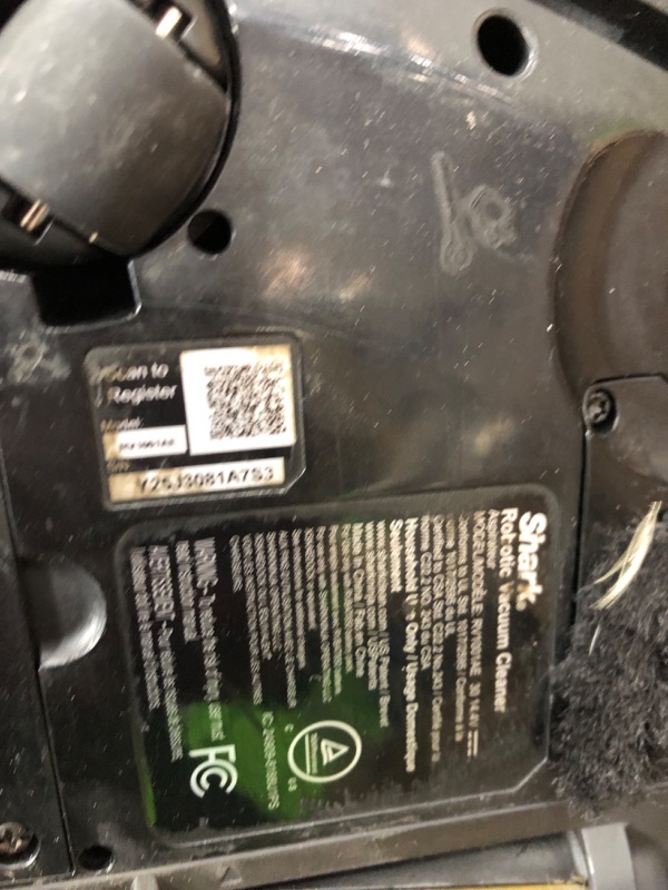 Photo 5 of *MISSING PARTS UNABLE TO TEST* Shark RV2310AE Matrix Self-Emptying Robot Vacuum with Bagless, 45-Day Capacity, Self-Cleaning Brushroll for Pet Hair, No Spots Missed on Carpets & Hard Floors, Precision Home Mapping, Wi-Fi, Black Matrix Robot Vacuum + 45-Da