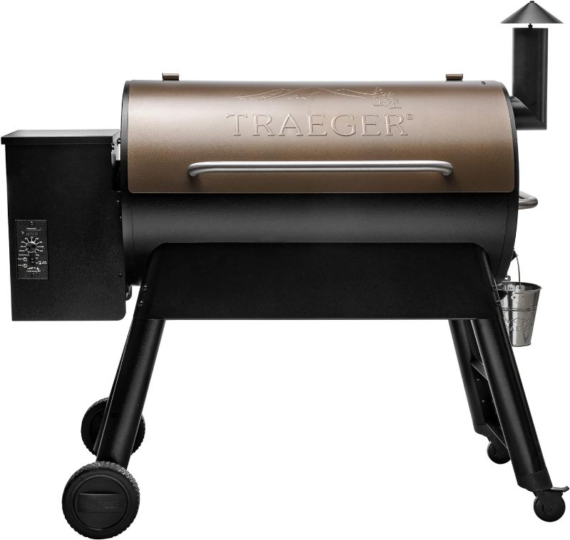 Photo 5 of * SEE NOTES* Traeger Grills Pro 34 Electric Wood Pellet Grill and Smoker, Bronze
