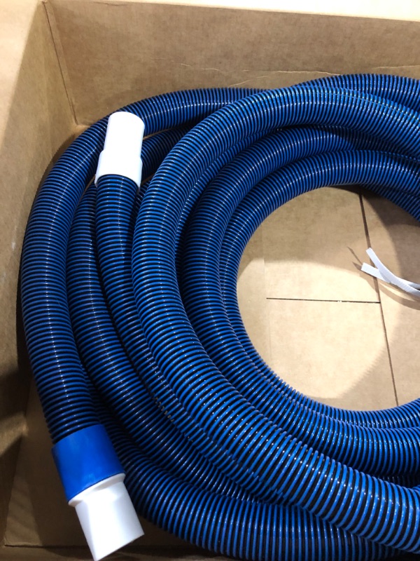 Photo 3 of ***USED** U.S. Pool Supply 1-1/2" x 36 Foot Professional Heavy Duty Spiral Wound Swimming Pool Vacuum Hose with Kink-Free Swivel Cuff, Flexible - Connect to Vacuum Heads, Skimmer, Filter Pump Inlet, Accessories