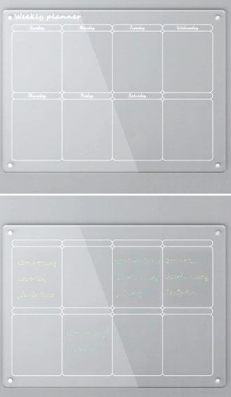 Photo 1 of  Acrylic Magnetic Monthly and Weekly Calendar for Fridge