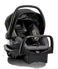 Photo 1 of (car seat only) Evenflo Pivot Modular Travel System with SafeMax Car Seat, Casual Gray