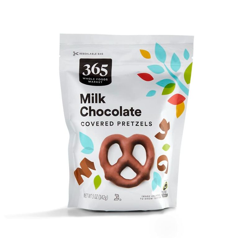 Photo 1 of ***Bundle of 2*** 365 by Whole Foods Market, Milk Chocolate Pretzels, 5 Ounce 5 Ounce 
Best Use By: 11/2024