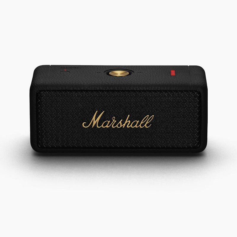 Photo 1 of Marshall Emberton II Portable Bluetooth Speaker - Black & Brass Black & Brass Speaker