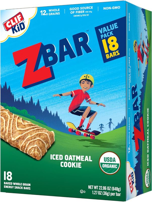 Photo 1 of ** Exp 6/2/24**
CLIF Kid Zbar - Chocolate Brownie - Soft Baked Whole Grain Snack Bars - USDA Organic - Non-GMO - Plant-Based - 1.27 oz. (18 Pack)