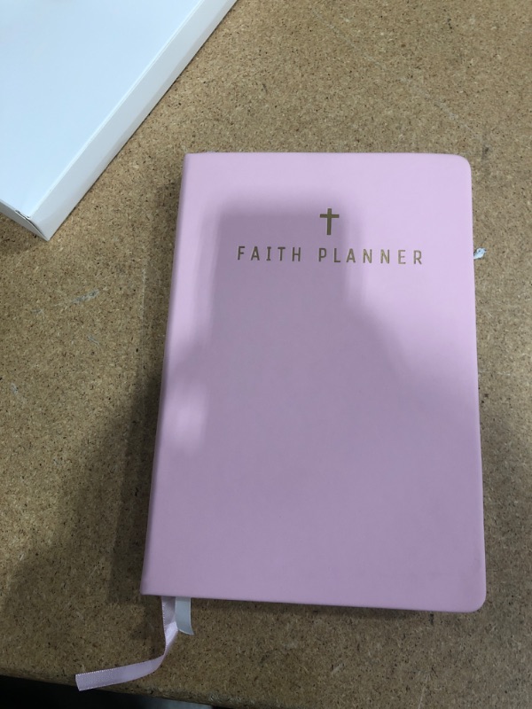 Photo 2 of  Christian Planner, Bible Journal & Prayer Journal | Daily Christian Planner For Women & Men with Weekly & Monthly Planning | Perfect Christian Gift, Christian Journal & Bible Planner | 12 Month A5 Size (Blush Pink)