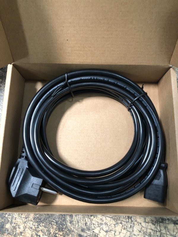 Photo 1 of Amazon Basics Power Cord, 15', Black
